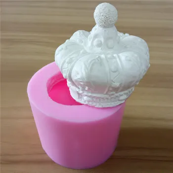 3D Koruny Silikónové Sviečka Mod Ručné Silikónové Formy na Sviečku Mydlo, Takže