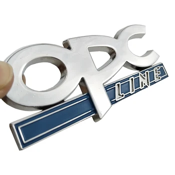 3D Kovov OPC LINE Znak Auto Strane Blatník Chvost Odznak Prednej Mriežky, Nálepky na OPEL Zafira b Corsa d Insígnie Mokka Regal Astra g