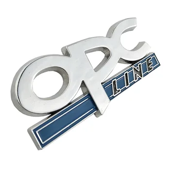 3D Kovov OPC LINE Znak Auto Strane Blatník Chvost Odznak Prednej Mriežky, Nálepky na OPEL Zafira b Corsa d Insígnie Mokka Regal Astra g