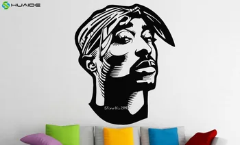 3d Plagát Tupac Shakur Samolepky na Stenu Módne Stenu, Vinylové Nálepky Domov Interiérové Maľby umeleckou Výzdobou adesivo de parede Muraux A487
