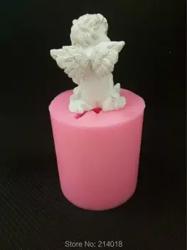3D Silikónové formy na mydlo formy Amor úsmev anjel sviečka formy ručné diy pre cake dekorácie S6004