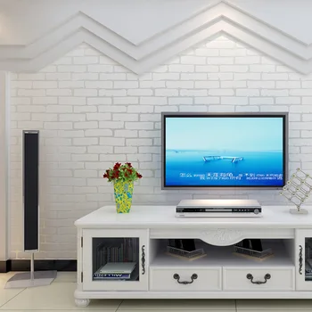 3D solid tehla tapety tehla modrá biele brick store štúdia obývacia izba, jedáleň