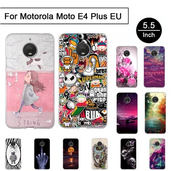 3D Stereo Maľované Prípade Pre Motorola Moto E4 Plus EÚ Úľavu Vzor Zadný Kryt Telefónu Pre Moto E4 Plus EÚ Mäkké TPU Prípadoch Shell