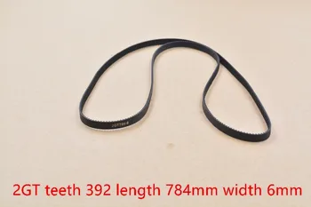 3d tlačiarne pás uzavreté slučky gumy 2GT remeňa zuby 392 dĺžka 784mm šírka 6 mm 784-2GT-6 1pcs