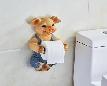 3D Toaletného papiera držiak na Wc hygiena živice zásobník Voľný úder rukou psa tkaniva box domácnosti papier, uterák držiak cievky cievka prístroja