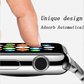 3D Zakrivené Plné Pokrytie Tvrdeného Skla Protector Ochranná Fólia Pre Apple Hodinky iwatch Série 3/2/1 38mm 42mm Celý Displej Krytu