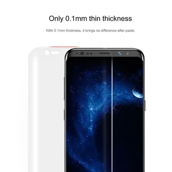 3D Zakrivené Plný Kryt Pre Samsung Galaxy S6 Okraji S7 Okraji S9 S8 Plus Poznámka 8 Mäkké PET Screen Protector Film (Nie Tvrdeného Skla)
