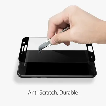 3D Zakrivené Úplné Pokrytie Tvrdeného Skla Pre Samsung Galaxy 2016 A3 A310 A5 A510 A7 A710 Screen Protector Ochranná Fólia