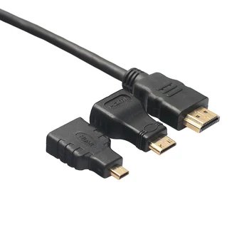 3In1 HDMI NA HDMI HDMI Micro HDMI Kábel V1.4 Gold-plating Adaptér Konvertor