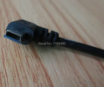 3ks Krátke USB 2.0 muž, Rovno Na mini-b 5pin Muž Pravý Uhol Rozšírenie Adaptér kábel Konektory line Nabíjacieho Kábla 25 cm