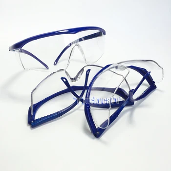 3ks Nové Zubné Modrá ochranu Očí Okuliare ochranné Okuliare Modrá Rám Pre Zubných lekárov a Laboratórnych Technikov