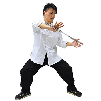 3KS Pánske Brucelee Kung Fu Vyhovovali Čínsky Tradičnými Oblečenie Wing Chun Bojových Umení Nosenie odbornej Prípravy Jednotné Muž Dlhý Rukáv Sady