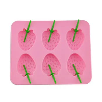 3ks/Set Strawberry Ice Tray Silikónové Formy na Ľadové Kocky Zásobník Čokoládový Fondant Nástroj Ice Cream Forma pre Deti Letná Kuchyňa Príslušenstvo