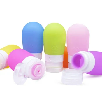 3ks/súbor Prenosných make-up Silikónové Squeeze Fľašiach Pre Mlieko, Šampón, Sprchový Gél Cestovanie Balenie Kontajner Nástroj