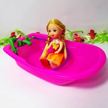 3ks vaňa + plávať krúžok pre barbie kelly bábika nábytok, príslušenstvo vaňa hrať dom hračky
