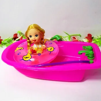 3ks vaňa + plávať krúžok pre barbie kelly bábika nábytok, príslušenstvo vaňa hrať dom hračky