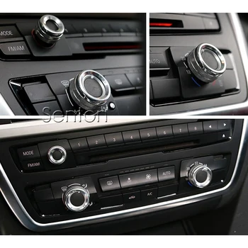 3ks/Veľa Auto Styling Klimatizácia Dekoratívne Kruhu Gombíky Kryty Na BMW X1 E84 2011 2012 2013 Príslušenstvo