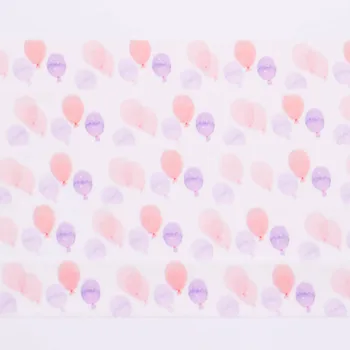 3KS/Veľa Zmiešané Farby Japonský Washi Pásky Nastaviť Pastel Balón Vzor Dekoratívne Lepiaca Páska Maskovacia Papierové Pásky