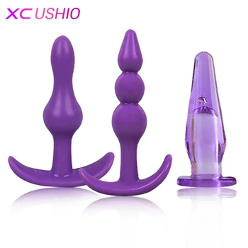 3ks Zadok Plug Jelly Análny Sex Hračky Hračky Plug Análny Korálek Klitorisu Stimulátor Prostaty Masér Sexuálne Hračky pre Ženy, Sex Produkt