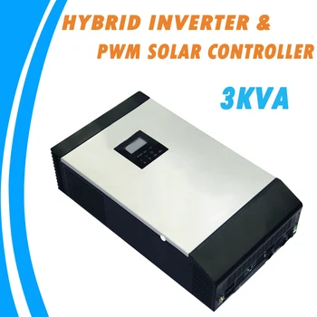 3KVA Čistá Sínusová Vlna Hybrid Solárny Invertor Vstavané PWM Solárny Regulátor Nabíjania pre Domáce Použitie PS-3 K