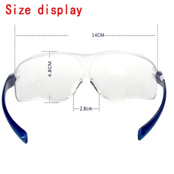 3M 10434 zefektívniť okuliare Pravé bezpečnostné 3M ochranné okuliare, Anti-fog Proti-poškriabaniu Anti-shock ochranné bezpečnostné okuliare