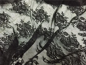 3M dlhé kvet vyšívané rias chantilly čipky tradičné svadobné čipky textílie biela/čierna hot predaj v najlepšej ceny