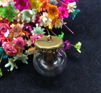 3pcss/veľa 20*15 mm sklenená ampulka svete kolo orb bublina sklenené fľaše, ktorí chcú šperky, ručne vyrábané prívesky prívesok zistenia diy náhrdelník