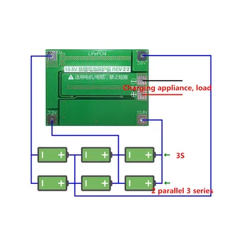 3S 40A 9.6 V 10.8 V 18650 LiFePO4 batérie BMS/železo lítiové batérie, ochrana doska s vyrovnanie startable vŕtať Štandard/balance