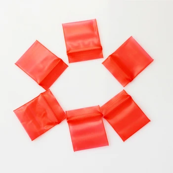 3x4cm Šperky Ziplock Zip Zip Lock Reclosable PE Plast Poly Červené Tašky 1000pcs/veľa Drop Shipping