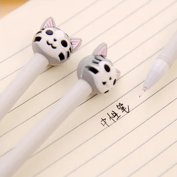 4 ks/veľa roztomilý mačiatko, gélové pero kawaii písacie perá canetas materiál lech kancelárske školské potreby papelaria