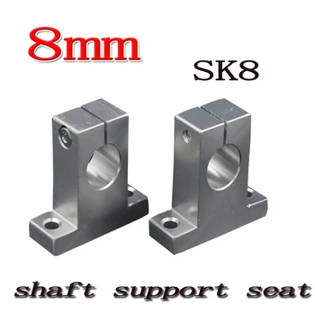4 ks/veľa SK10 SH10A 10 mm lineárny hriadeľ podpora 10 mm Lineárny Železničnej Hriadeľ Podporu XYZ Stôl CNC časti