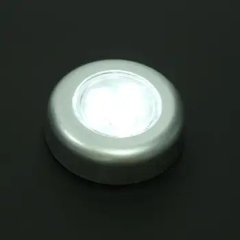 4 LED Auto Núdzové Dotyk Svetla Auto Interiérové Lampy Batérie Powered Ťuknite na položku Tlačiť Stick Dotyk Kolo Veilleuse Noc Svetla na Čítanie