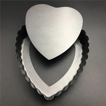 4 palcov Mini v Tvare Srdca Muffin Plesne Poklesu Spodnej Tortu Formy DIY Pečenie Formy Tortu Tortu Formy