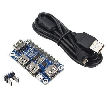 4 Porty USB HUB KLOBÚK pre Raspberry Pi 3 / 2 / Zero W Rozšírenie Rady USB na UART pre Sériový port kompatibilné s USB2.0/1.1
