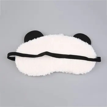 4 typy Roztomilý Dizajn Plyšové Panda Tvár Očná Maska Cestovné Spanie Mäkké Eyeshade zaviazanými očami v Tieni Prenosné Spanie Oko Pokrytie