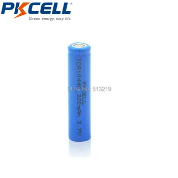 4 x 3,7 V 320mAh Lítium kontakty batérie Flat Top ICR10440 10440 Liion Nabíjateľné Batérie Valcový Tvar Bule Farba Batérie