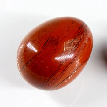 40*30 mm Rose quartz červený jaspis crystal Vajcia S drevom postaviť Prírodný Drahokam Bell Čakra Liečenie Reiki Kameňa Vytesané Remeslá