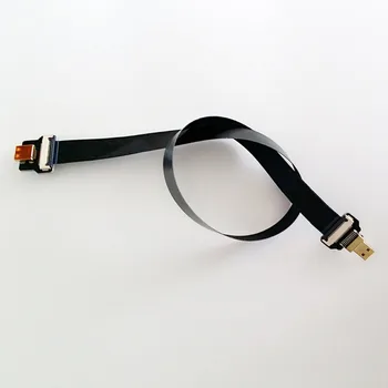 40/50/60/80/100 CM Ultra Tenké Super Mäkké HDMI Stužkový Kábel Plochý FPV Micro Rovno Žena na Male Micro Rovno plochý kábel hdmi