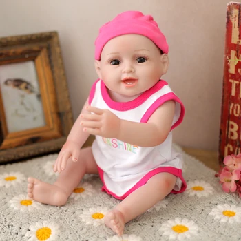 40 cm Full Silikónové Reborn Baby Doll Realisticky Novorodenca Bebe Vinylové Bábiky Baby Doll Dievčatá Chlapci Deti Darček Kúpať Sprcha Hrať Hračka