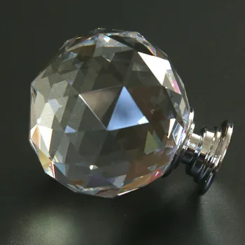 40 mm módne diamond head zásuvky tv kabinet gombíky ťahá sklo crystal silver kuchynské skrinky kuchynskej bielizníka dvere, kľučky, pánty