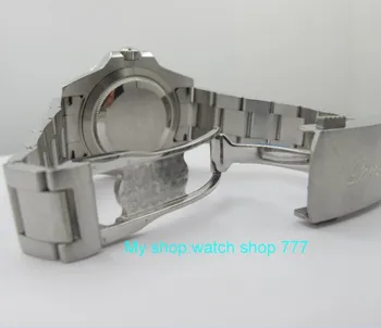 40 mm PARNIS Sapphire Crystal Japonský GMT Automatické strojové zariadenia, pohybu pánske hodinky káva farba rotateing Keramická fazeta 430