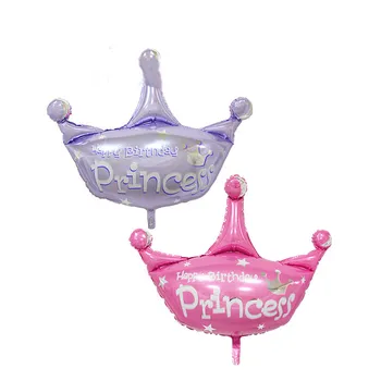 40 Palcový Veľké Korunná Princezná Fóliový Balón Deti Malé Kniežatá Hliníkové Hélium Balóniky, Narodeniny, Party Dekorácie Deti Darček