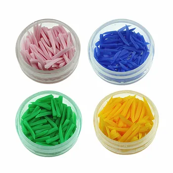 400 Ks Jednorazových Zdravotníckych Dentálne Materiály, Plastové Kliny 4 Farby Veľkosť Zubár Produkty