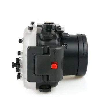 40m 130ft Vodotesné Podvodné Potápanie Fotoaparát Prípade Pre Sony A5000 16-50 mm + Hliník Potápanie rukoväť + 67mm Červený Filter