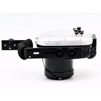 40m 130ft Vodotesné Podvodné Potápanie Fotoaparát Prípade Pre Sony A5000 16-50 mm + Hliník Potápanie rukoväť + 67mm Červený Filter