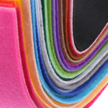 40pcs Multicolor Non-tkané Cítil Textílie 15 X 10 cm DIY Šitie Remesiel Patchwork Plavidlá Bábiky Hračky Materiál Netkaných Tkaniny Tkaniny