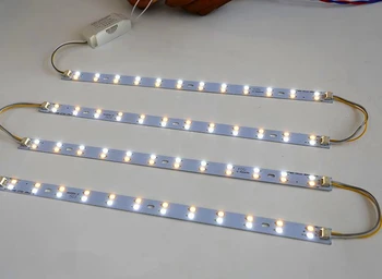 41 cm Dlhé 5730 LED Panel Svetlo LED Trubice Stropné Svietidlo LED Zdroj Svetla, Vysoká svietivosť S Výkonom Ovládač Studená Biela/Teplá Biela