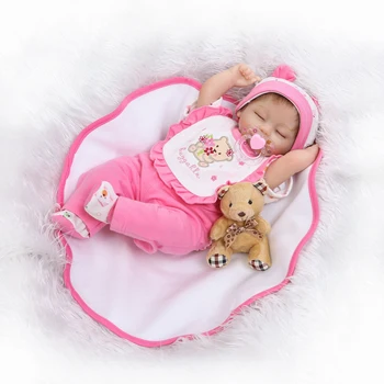 42cm Ručné Životný štýl Reborn Baby Doll Silikónové Reborn Bábiky Baby Bebe Bonecas Hračky pre Dievčatá Darček Vianočný Darček