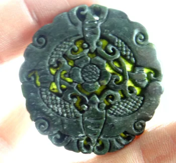 45*45 MM Veľkoobchod prírodného Čínskeho kameňa, ručne vyrezávané sochy bee amulet kvet prívesok náhrdelník M21