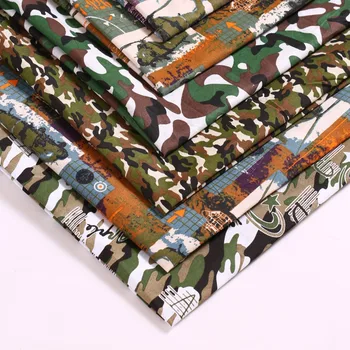 45130 50*147CM Camo Polyester textílie pre Tkanivo Deti posteľnej bielizne a textilných pre Šitie Tilda Bábiku, HOBBY ručné materiálov